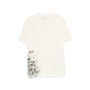 Y-3 Men Printed Cotton T-Shirt